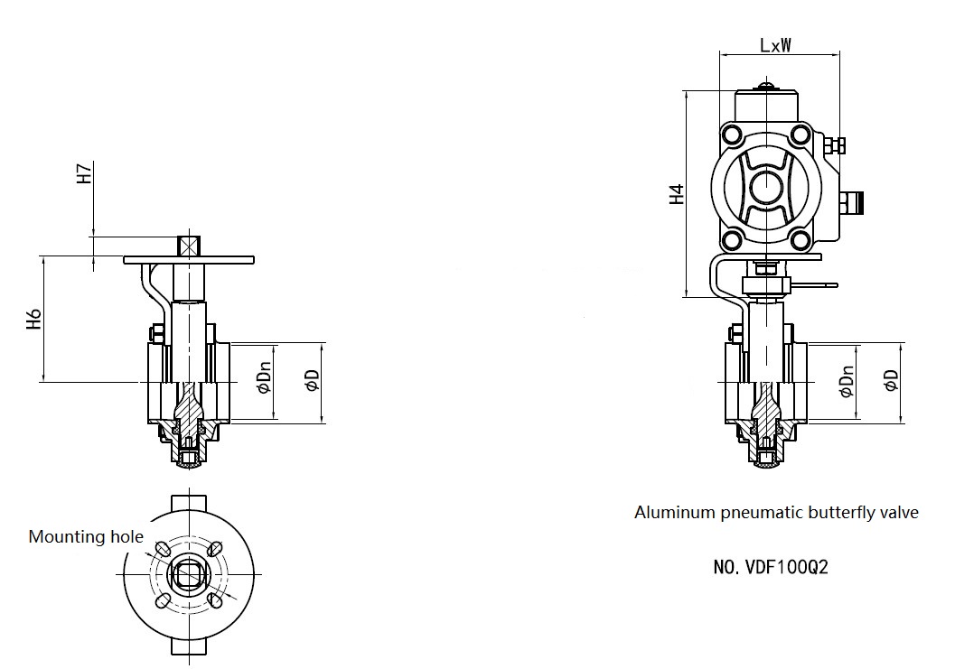 AV-1MTW Manual Three-Way Butterfly Valves | Adamant Valves